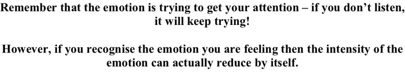 emotion attention message